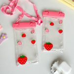 کاور ضد آب موبایل طرح توتفرنگی