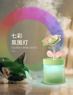 بخور سرد و چراغ خواب فانتزی طرح گلدان - Image 5