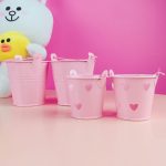 سطل فلزی کوچک صورتی - Image 4