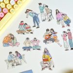 پک استیکر عاشقانه زوج کره ای