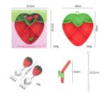 ست ظرف غذا سیلیکونی طرح توتفرنگی - Image 4