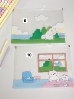 پوشه A4 زیپی طلقی طرحدار - Image 6