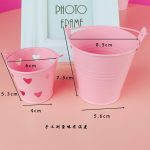 سطل فلزی کوچک صورتی - Image 3