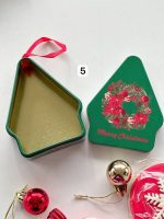قوطی فلزی کاجی طرح کریسمس - Image 3