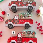 قوطی فلزی کریسمسی طرح ماشین