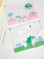 پوشه A4 زیپی طلقی طرحدار - Image 5