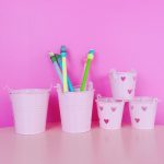 سطل فلزی کوچک صورتی - Image 5