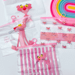 کاور A5 طرح پلنگ صورتی