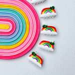 کلیپس سایز کوچک طرح رنگین کمان