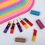 بشکاف خیاطی رنگارنگ