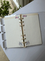 دفتر کلاسوری شفاف طرح یونیکورن - Image 3