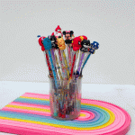 مداد فشنگی با طرح کارکترهای معروف