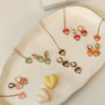 ست گردنبند و گوشواره استیل طرح چشم