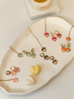 ست گردنبند و گوشواره استیل طرح چشم