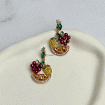 گوشواره جواهری زنانه طرح میوه