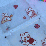 کاور زیپ دار طرح خرگوش سایز A4