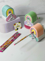 تراش رومیزی طرح رنگین کمان