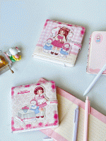 دفترچه فانتزی با برگه های طرحدار و خط دار و شطرنچی با جلد فانتزی و رویایی