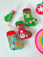 جعبه فلزی طرح جوراب کریسمسی