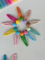 گیره تق تقی رنگارنگ 10 عددی - Image 4