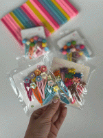 گیره تق تقی رنگارنگ 10 عددی - Image 6