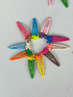 گیره تق تقی رنگارنگ 10 عددی - Image 3