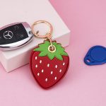 جاکلیدی چرمی توت فرنگی و لیمو - Image 3