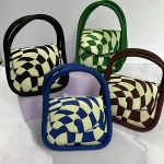 کیف زنانه چهارخونه وارداتی