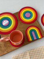 زیرلیوانی و زیر قابلمه سیلیکونی فانتزی