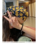 کلاه زنانه گلدار - Image 5