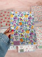 دفتر سیمی 100 برگ طرح گل