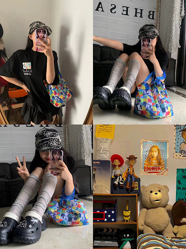 IMG_3149 ساک خرید جمع شو فانتزی - Image 4