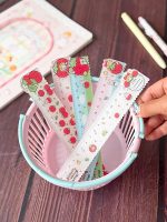 خط کش طرح توت فرنگی