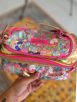 کوله پشتی و ساک غذای اسمیگل طرح پولکی طلایی - Image 4